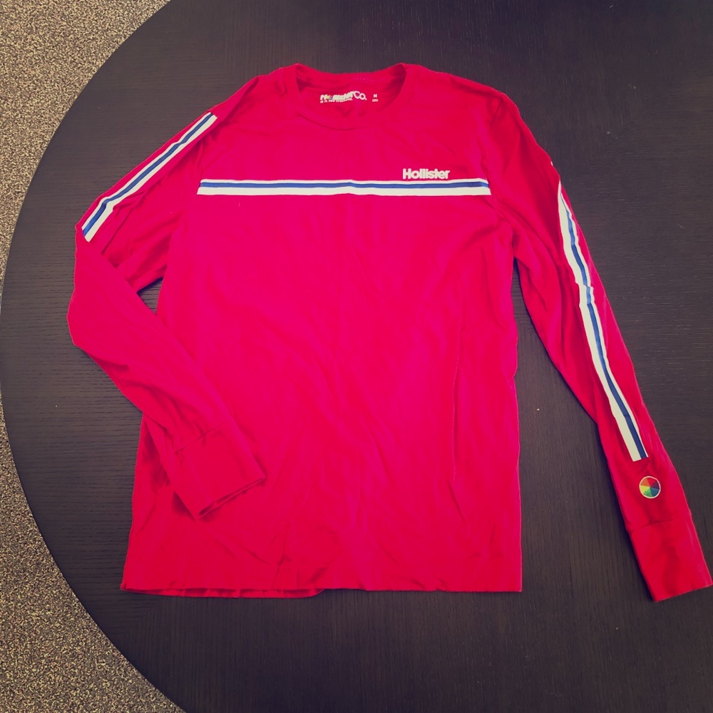 Hollister Red Long Sleeves Shirt